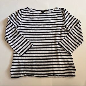 J.Crew | striped boat neck tee